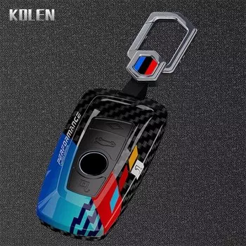 Держатель Автомобильного Ключа Из Углеродного Волокна Для BMW F10 F20 F30 G20 G30 F15 F16 G01 G02 G05 X1 X3 X4 X5 X6 1 3 5 7 ...