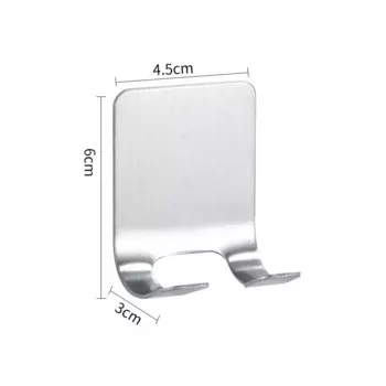 Держатель для бритвы HARKO серебристый/черный из нержавеющей стали