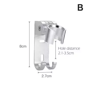 Алюминиевый держатель для душа, регулируемая настенная гелевая подставка для душевой лейки, кронштейн, нержавеющий, бриллиантовый, фитинг для ванной комнаты