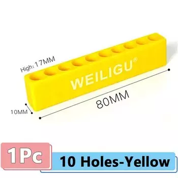 Держатель для отверток HAOYUNMA, пластик, красный/желтый/синий/черный, 10/12 отверстий