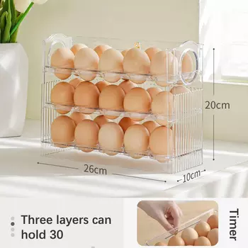 Держатель для яиц Hoeaden, 30 шт., зеленый, прозрачный