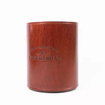 Держатель для ручек WHALITZY из кожи и дерева