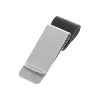 Держатель для ручки JESJELIU кожаный серебристого цвета