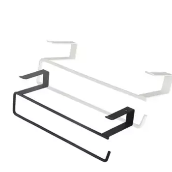 Держатель для рулонов бумаги из металла белый черный