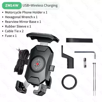 Держатель для телефона Deelife, беспроводное зарядное устройство для мотоцикла, поддержка мобильного телефона для мотоцикла, скутера, крепление на руль, подставка для смартфона