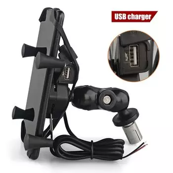 Держатель для телефона, кронштейн для крепления стержня вилки, кронштейн для GPS-навигации мотоцикла Yamaha YZF R1 2002-2017 R6 2006-2017 R1M, зарядное устройство USB