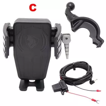 Держатель для телефона с GPS и кронштейном для быстрого зарядного устройства 15 Вт для HONDA GL1800 Gold Wing Tour DCT Airbag 2018-2021 2020 2019