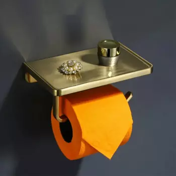 Держатель для туалетной бумаги матовый золотой настенный держатель для рулона салфеток вешалка для телефона платформа настенное крепление оборудование для ванной комнаты Набор аксессуаров