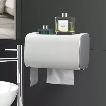 Держатель для туалетной бумаги ZJMZYM серого цвета
