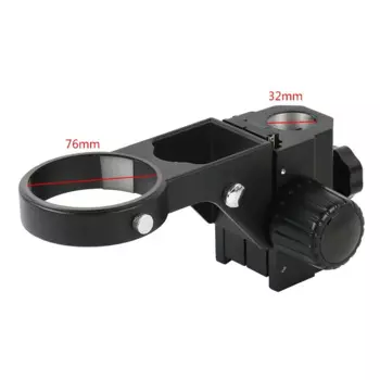 Держатель головки микроскопа диаметром 76 мм, стереозум, подставка для микроскопа, кронштейн, регулируемый тринокулярный бинокулярный микроскоп, фокусные руки