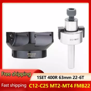 Держатель инструмента C12 C16 C20 FMB22 R8 BT NT30, торцевая фреза BAP400R 63 мм, головка Фрезы с ЧПУ