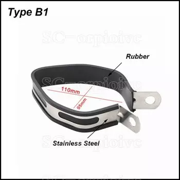 Держатель из углеродного волокна и нержавеющей стали, зажим, фиксированное кольцо, вешалка, кронштейн для крепления на мотоцикл, глушитель выхлопной трубы, глушитель