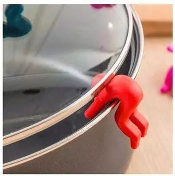 Держатель крышки для кастрюли HARKO, силиконовый, красный