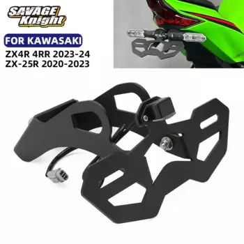 Держатель номерного знака для KAWASAKI NINJA ZX4R ZX4RR ZX25R, аксессуары для мотоциклов, хвостовой кронштейн, светодиодный светильник, кронштейн для устранения крыла