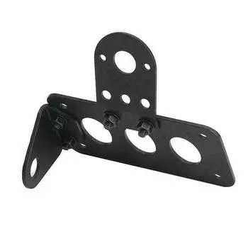 Держатель номерного знака мотоцикла, боковое Крепление, задний фонарь, кронштейн, черный для Harley Chopper, аксессуары для мотоциклов