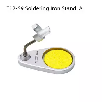 Держатель-подставка для паяльника, металлическая паяльная станция с губкой для чистки