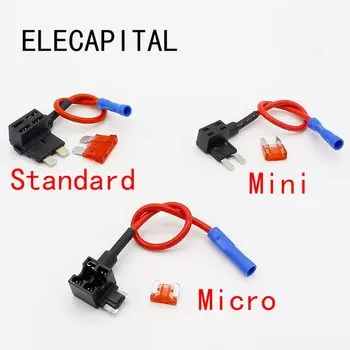 Держатель предохранителей ELECAPITAL car fuse tap 10A