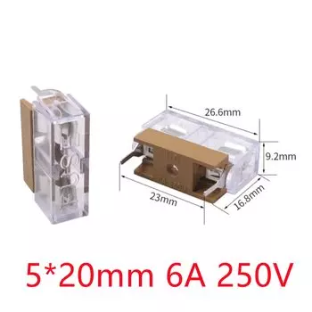 Держатель предохранителей YQSiNYUE 6x30mm 5x20mm