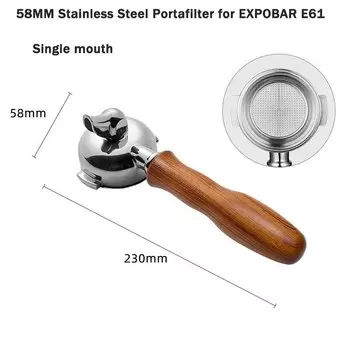 Держатель ручки фильтра для кофемашины из нержавеющей стали 58 мм