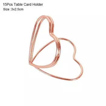 Держатели для именных карточек ZQCXLD сердечком, розовое золото