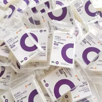 Держатели для карточек Sharkbang, прозрачные, полипропилен, 50 шт.