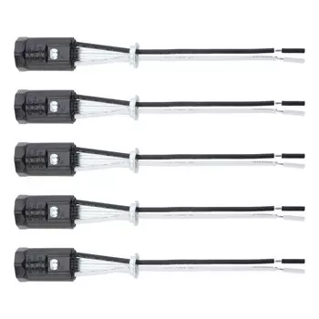 Держатели для ламп E12, RTNLIT, черный, 5 шт.