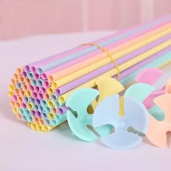 10-30 шт. 42 см палочки для воздушных шаров с чашкой держатель белого/золотого/серебряного/Макарон цвета декор для свадебной вечеринки Дня Рождения Аксессуары