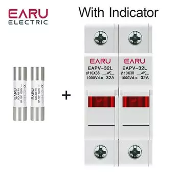 Держатели предохранителей EARUELECTRIC EAPV-32L для фотоэлектрических предохранителей