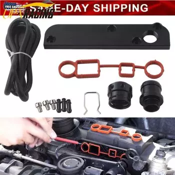 Дешевая доставка Набор адаптеров PCV для Audi VW 2.0 TFSI EA113 MOTOR Torque Solution Заготовка адаптера PCV с крышкой комплекта Boost