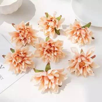 Дешевые 7 см искусственные цветы шелковые тычинки гербера домашний свадебный декор открытый сад Скрапбукинг розовая арка Рождественский ремесленный венок