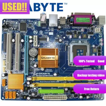 Десктопная Материнская плата GIGABYTE G31 Socket LGA 775 для Core 2 DDR2 4G Micro ATX оригинал