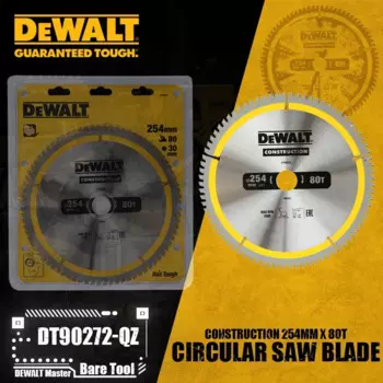 Деталь для строительной циркулярной пилы DEWALT, 254 мм * 60 т/80 т, аксессуары для электроинструментов