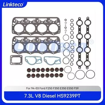 Деталь двигателя головка цилиндра полный комплект прокладок подходит для 7,3 L V8 Diesel OHV 99F1 для 94-03 Ford 7.3L F250 F350 E350 E550 F59 Econoline