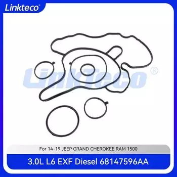Деталь двигателя, Комплект прокладок водяного насоса, подходит для 3,0 л V6 Diesel EXF для 14-19 3,0l JEEP GRAND CHEROKEE RAM 1500 68147596AA 68211202AB