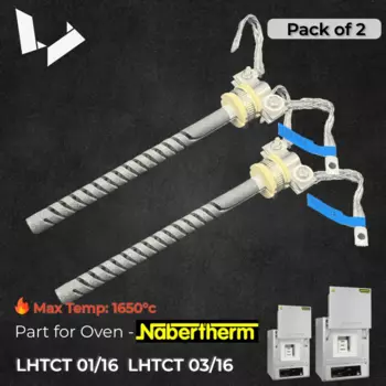 Детали для духовки — упаковка из 2 нагревательных элементов типа SCR Нагревательные стержни Sic для спекальной печи Nabertherm LHTCT 01/16 LHTCT 03/16