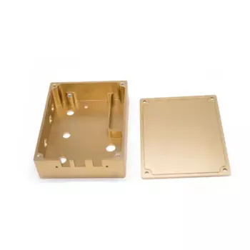 Детали для фрезерования с ЧПУ, алюминиевая анодированная пескоструйная электрическая распределительная коробка, Монтажная коробка