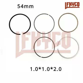 Детали двигателя 54 мм для Yamaha TTR XTZ 125 YBR125 YB125Z XTZ125 поршневой штифт цилиндра 15 колец 1,0*1,0*2,0 мм комплект аксессуары для мотоциклов