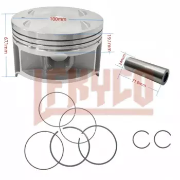 Детали двигателя, диаметр 100 мм для Kawasaki KLR 650 KLR 650 2008-2018, 4-тактные поршневые кольца, комплект штифтов 24 мм, аксессуары для мотоцикла 13027-0055