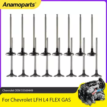 Детали двигателя, комплект впускных и выпускных клапанов, подходит для 11-18 GMC Chevrolet Cruze Limited Sonic LFH 1.8L L4 GAS 55569449 55569450