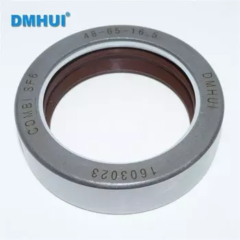 Детали трактора Сальник 48*65*16,5 резина+материал AU 12017310 B ISO 9001: 2008 48X65X16,5 бренда DMHUI DIN 3760