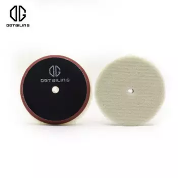 ДЕТАЛИНГ Лучшая полосатая полировальная подушечка из 100% овечьей шерсти Шерстяная полировальная подушечка для полиров RO, DA, GA 5 дюймов и 6 дюймов