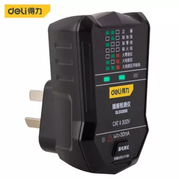 Детектор розеток Deli DL333010, детектор утечки, линия обнаружения, правильно ли проводка протестирована, инструменты электрики