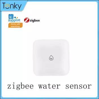 Детектор утечки воды Tenky Ewelink Zigbee, погружной датчик для утечки воды, интеллектуальная безопасность дома, требуется шлюз Ewelink