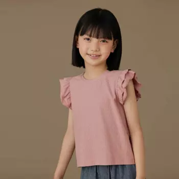 Детская футболка без рукавов, с круглым вырезом