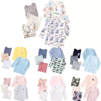 Детская Хлопковая футболка с длинным рукавом, с принтом