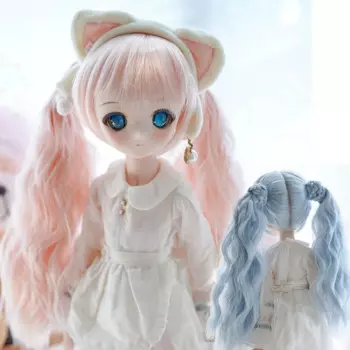 Детская игрушка D03-P272 BJD DD SD MSD 1/3 1/4 аксессуары для кукол парик из трех нитей оплетка и двойной хвост 1 шт.