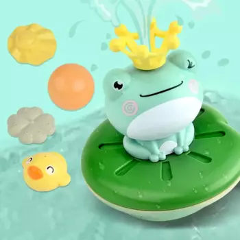 Детская игрушка для ванны, мультяшная лягушка, водонепроницаемая, прочная, детская, распылитель воды, разбрызгиватель, игрушки для малышей, электрическая водная брызга, лягушка