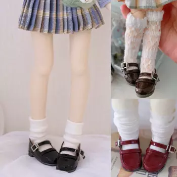 Детская игрушка ручной работы, 1/4, 1/6 мsd, кукла MDD BJD/SD, аксессуары для кукол ГСК, черная, красная женская обувь на плоской подошве, 1 пара
