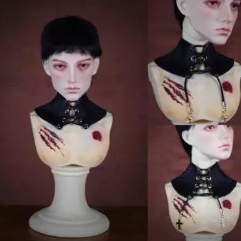 Детская игрушка ручной работы 1/4 70/68 73 ID75 дядя HID BJD кукла аксессуары кожаный модный шейный воротник 1 шт.