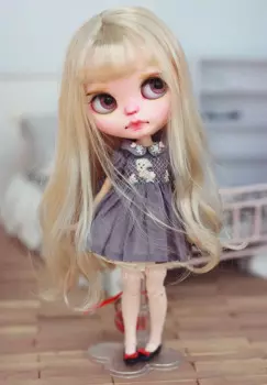 Детская игрушка ручной работы, аксессуары для кукол 1/3 1/4 1/6 BJD/SD, парик для кукол молочного, золотого, молочного чая, длинные волосы, 1 шт.